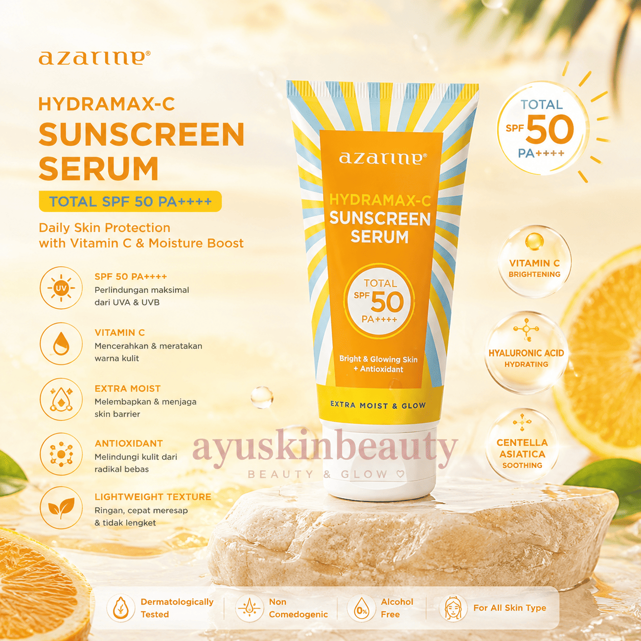 Azarine Hydramax-C Sunscreen Serum SPF 50 PA