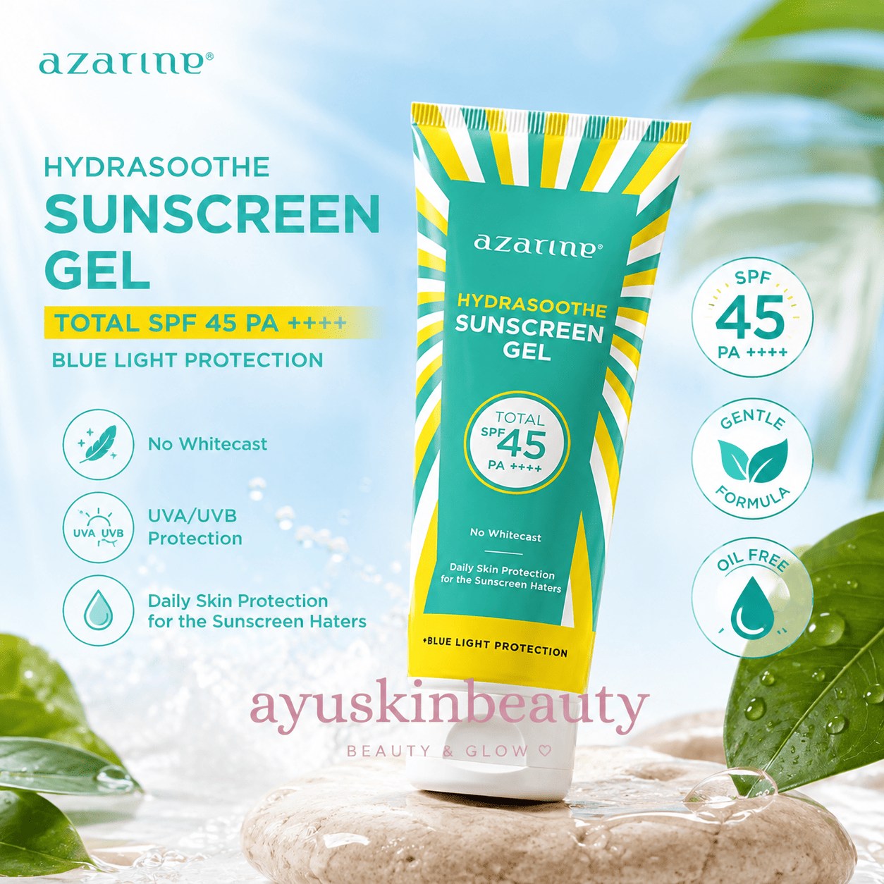 Azarine Hydrasoothe Sunscreen Gel SPF 45 PA