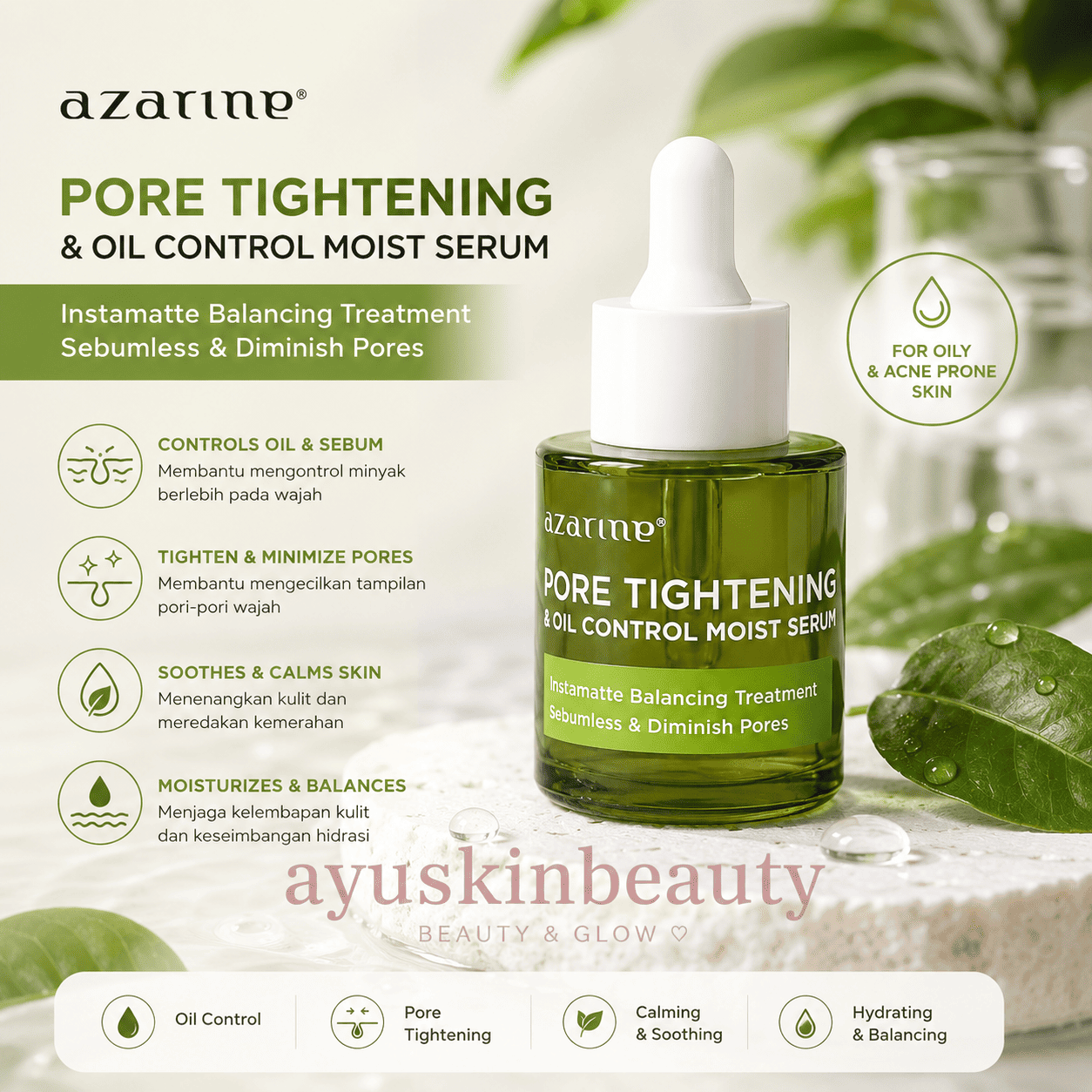 Azarine Pore Tightening & Oil Control Moist Serum