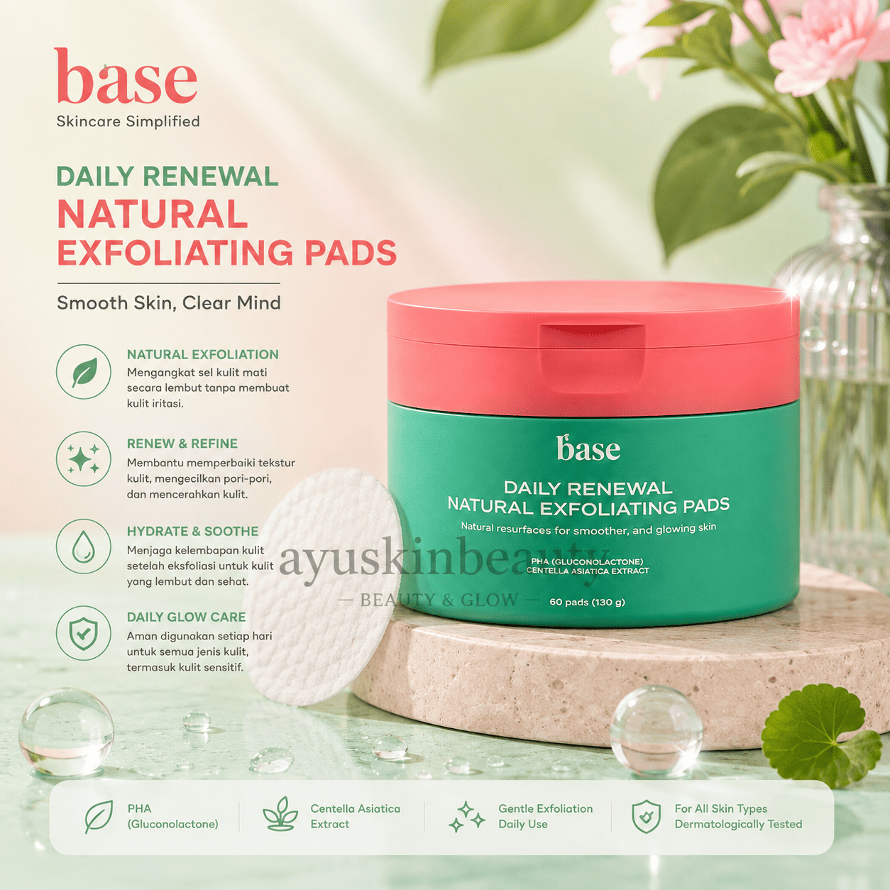 Daily Renewal Natural Exfoliating Pads