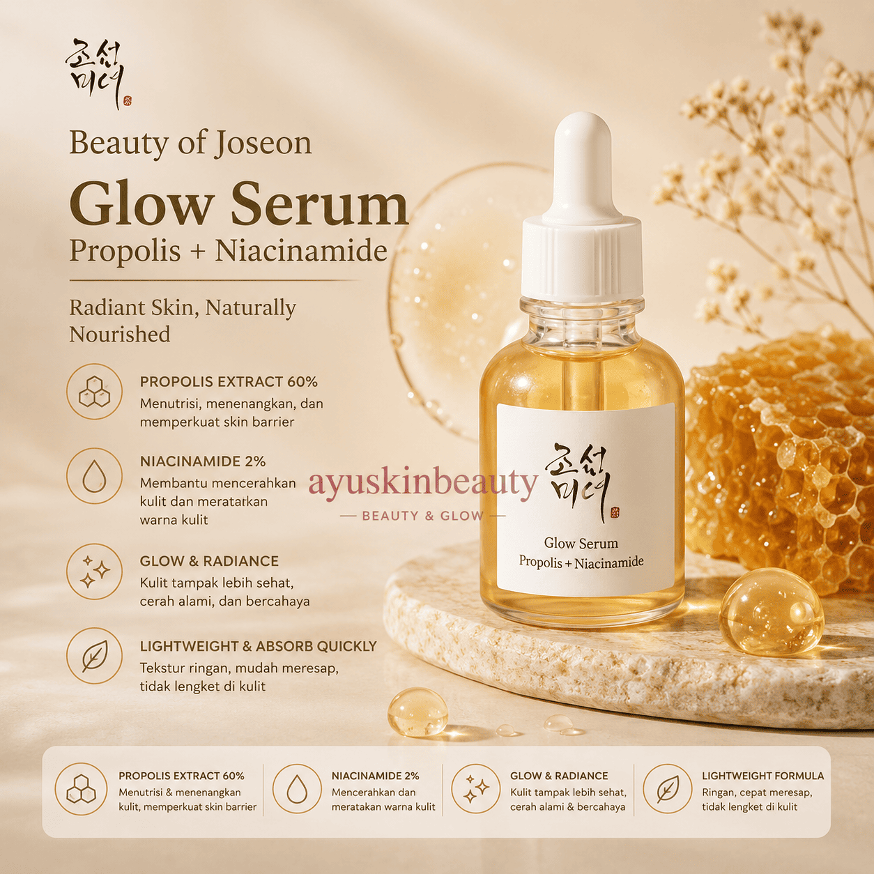 Beauty of Joseon Glow Serum: Propolis + Niacinamide
