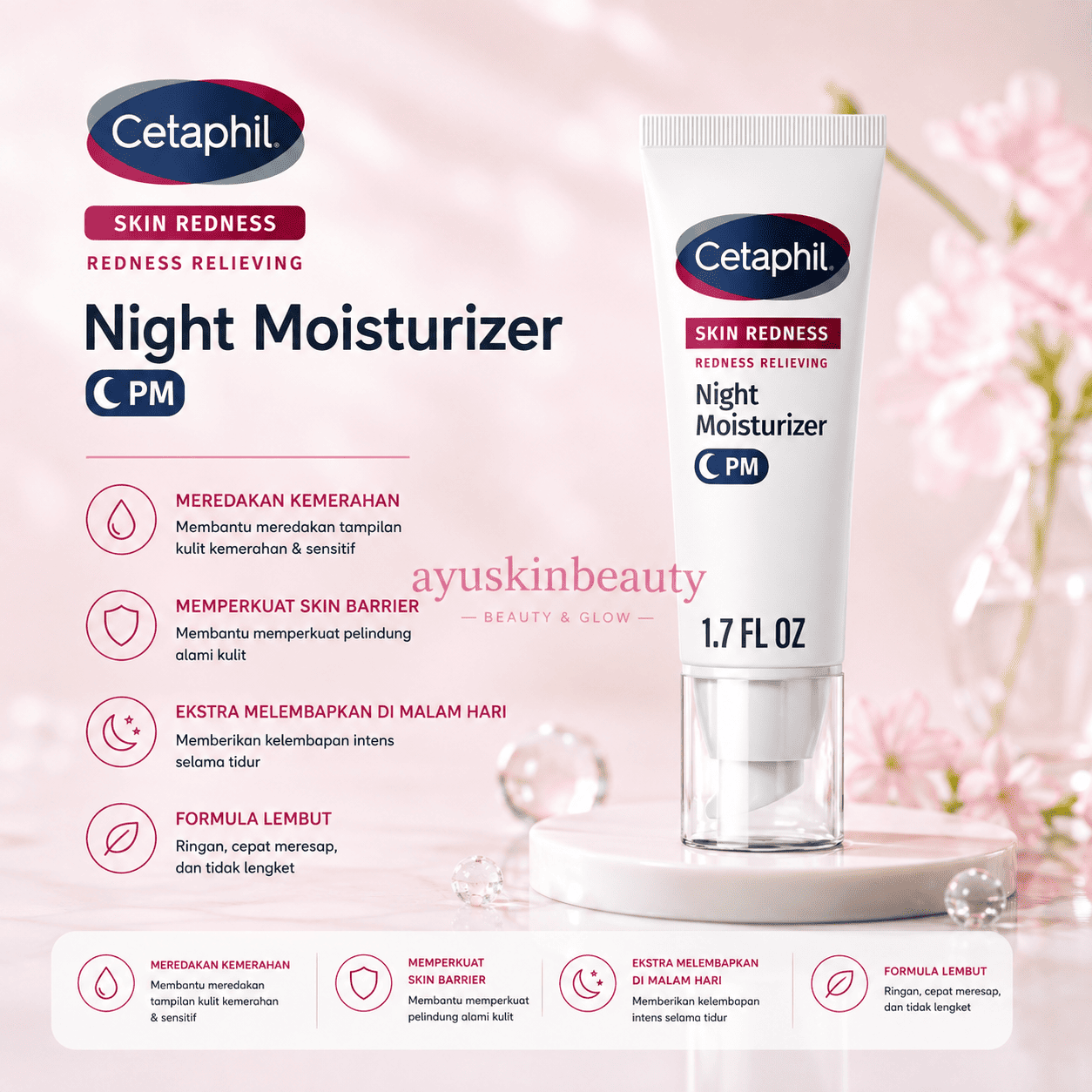 Cetaphil Redness Relieving Night Moisturizer
