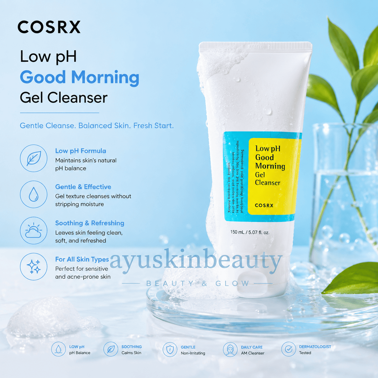 COSRX Low pH Good Morning Gel Cleanser