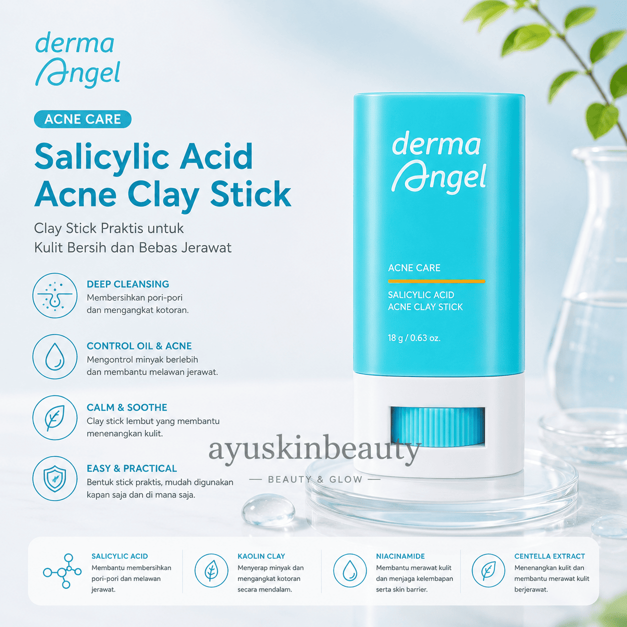 Derma Angel Salicylic Acid Acne Clay Stick