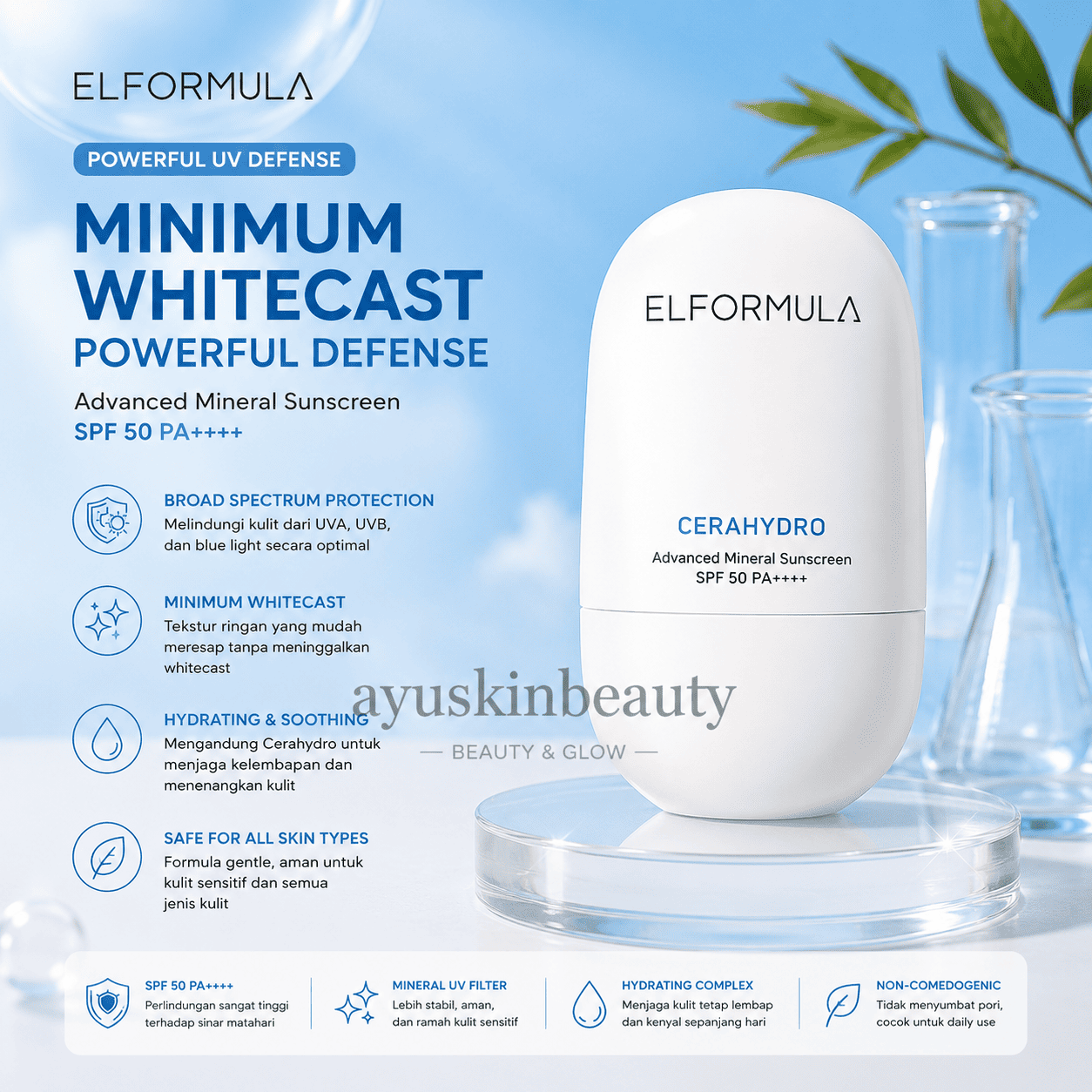 Advanced Mineral Sunscreen SPF 50 PA++++