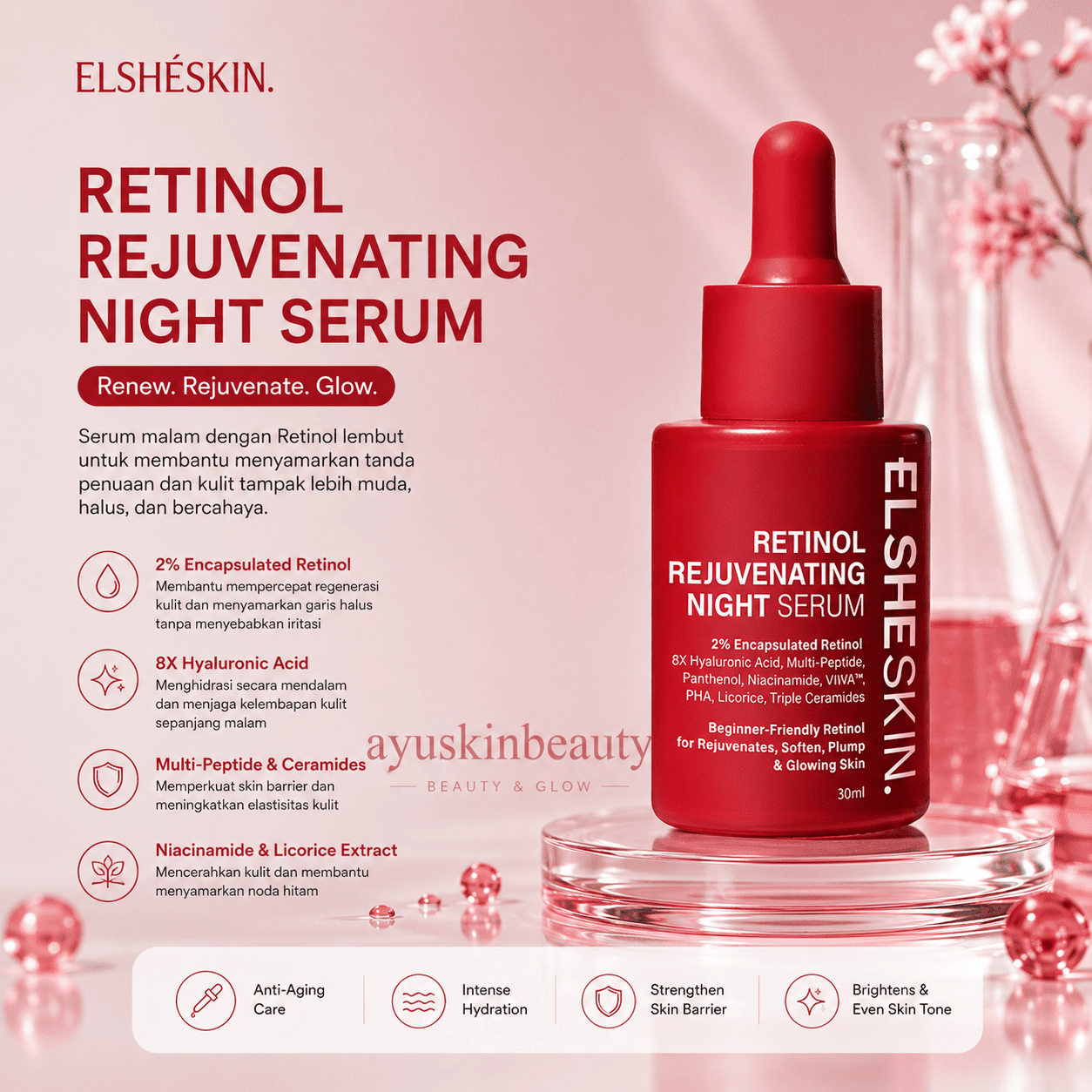 ElshéSkin Retinol Rejuvenating Night Serum