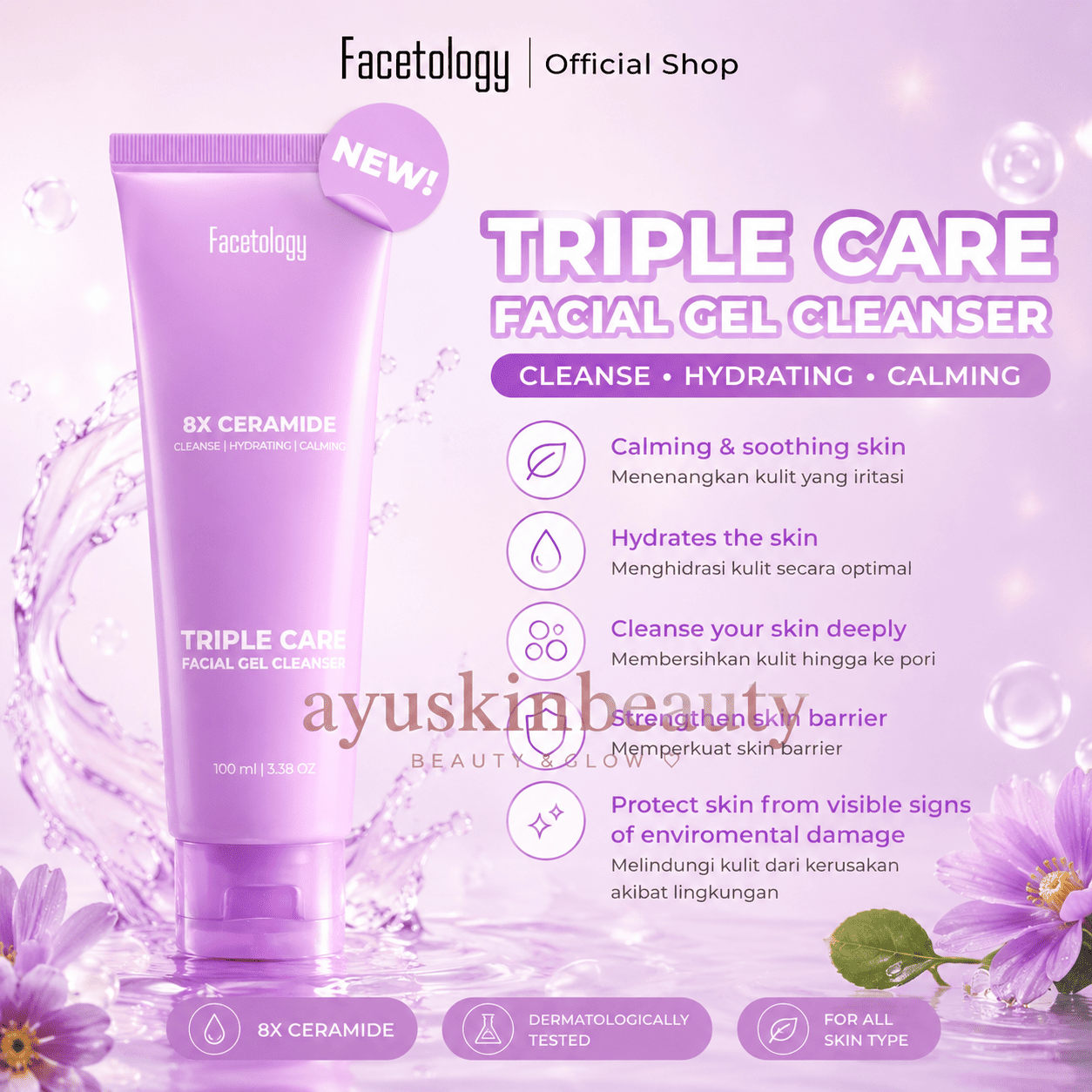 Facetology Triple Care Hydra Gel Cleanser