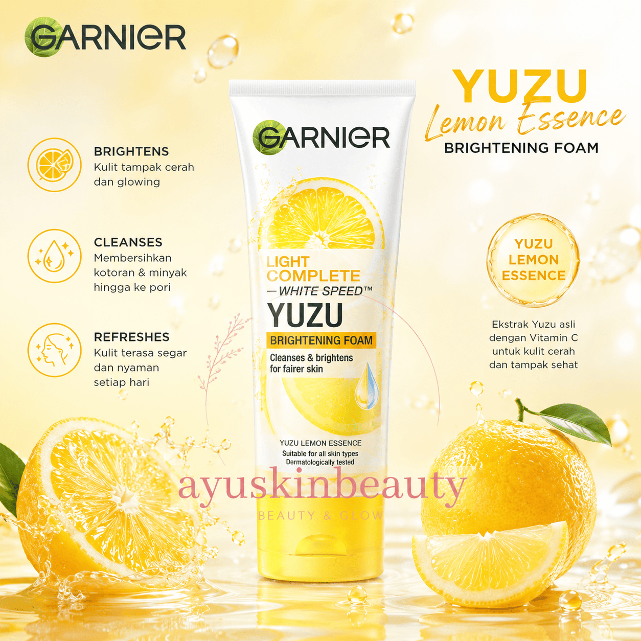 Garnier Light Complete White Speed Yuzu Brightening Foam