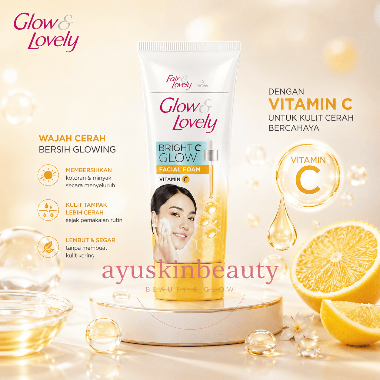 Glow & Lovely Bright C Glow Facial Foam