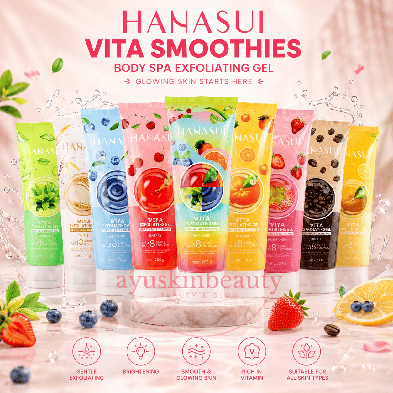 Hanasui Body Spa Exfoliating Gel