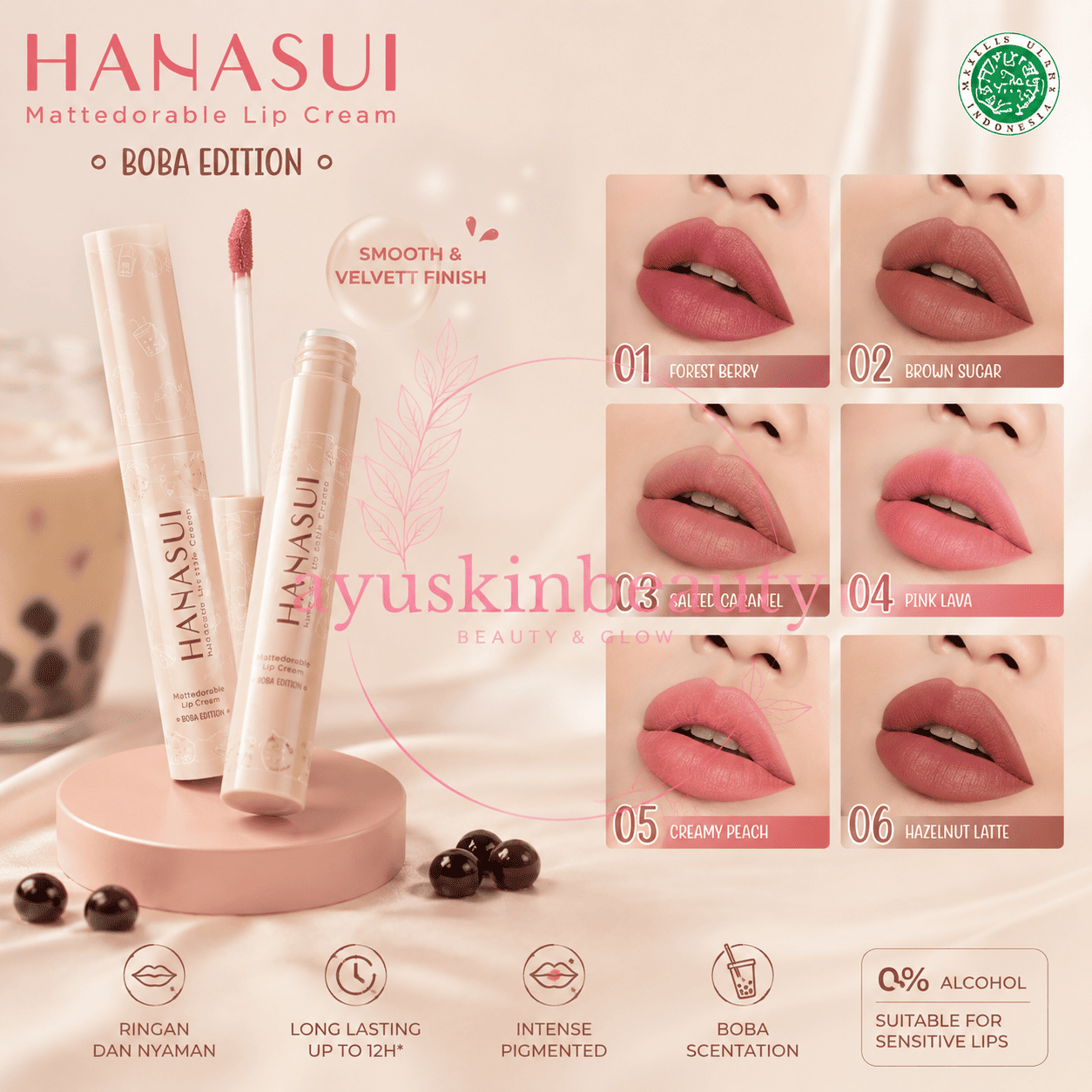 Hanasui Mattedorable Lip Cream