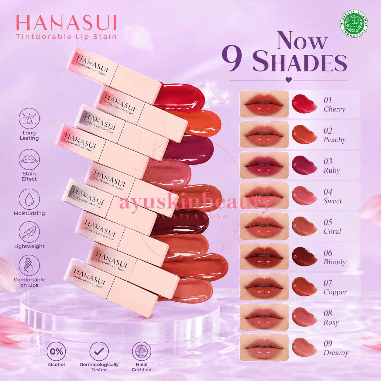 Hanasui Tintdorable Lip Stain