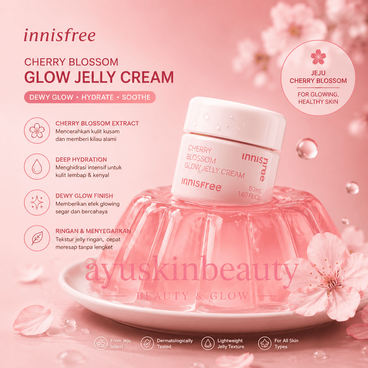 Innisfree Cherry Blossom Glow Jelly Cream