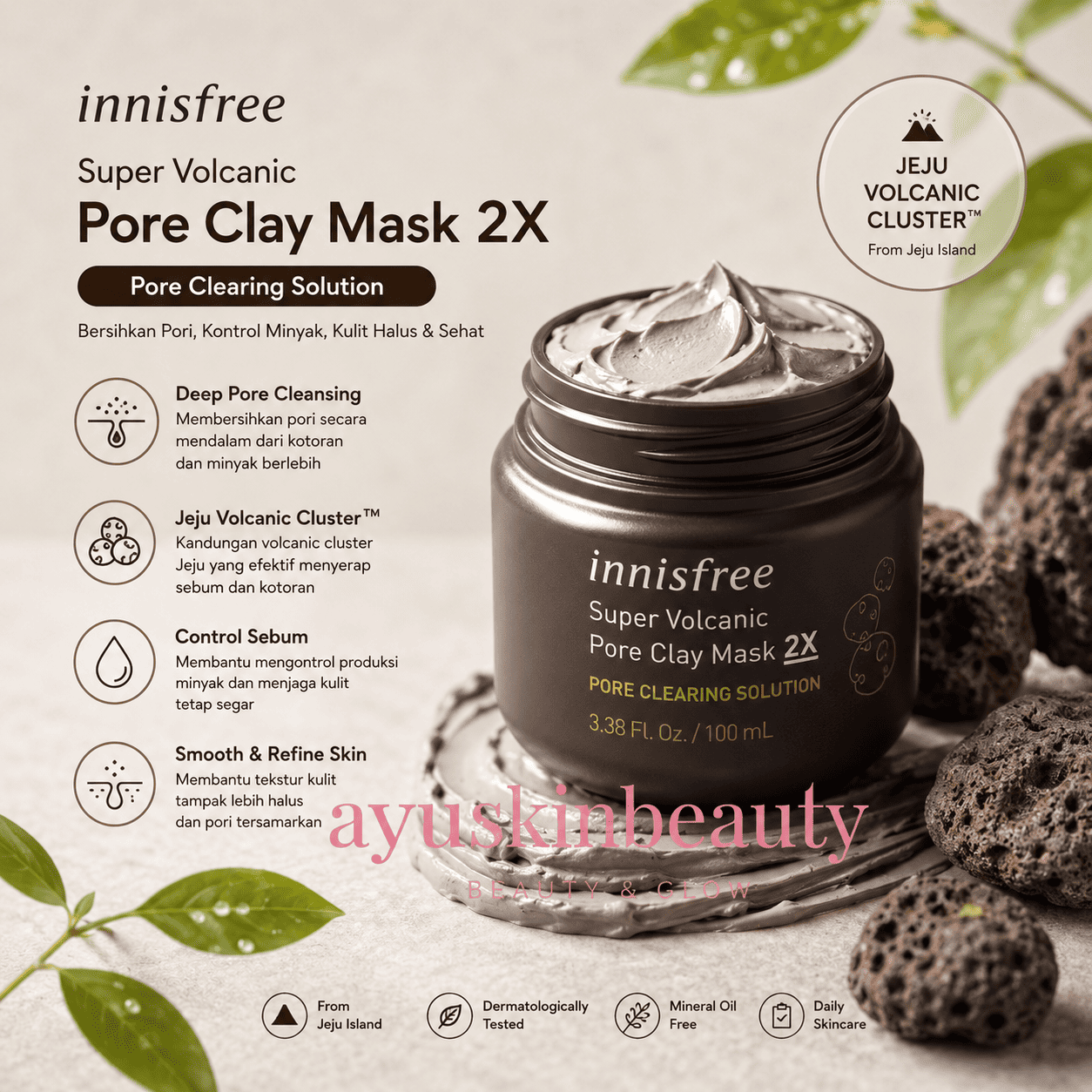 Innisfree Super Volcanic Pore Clay Mask 2X