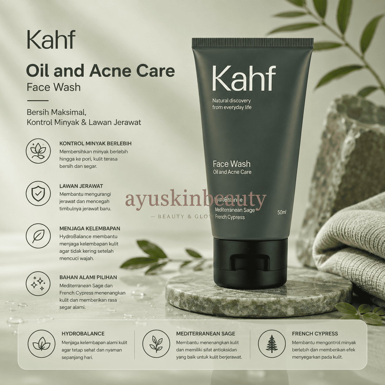 Kahf Oil and Acne Care Face Wash