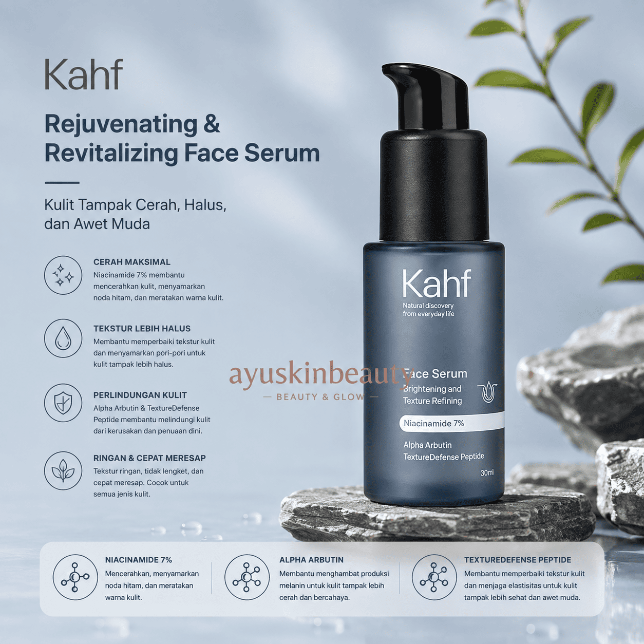 Kahf Rejuvenating & Revitalizing Face Serum