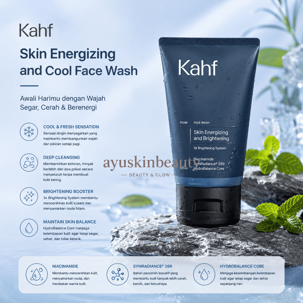 Kahf Skin Energizing and Cool Face Wash