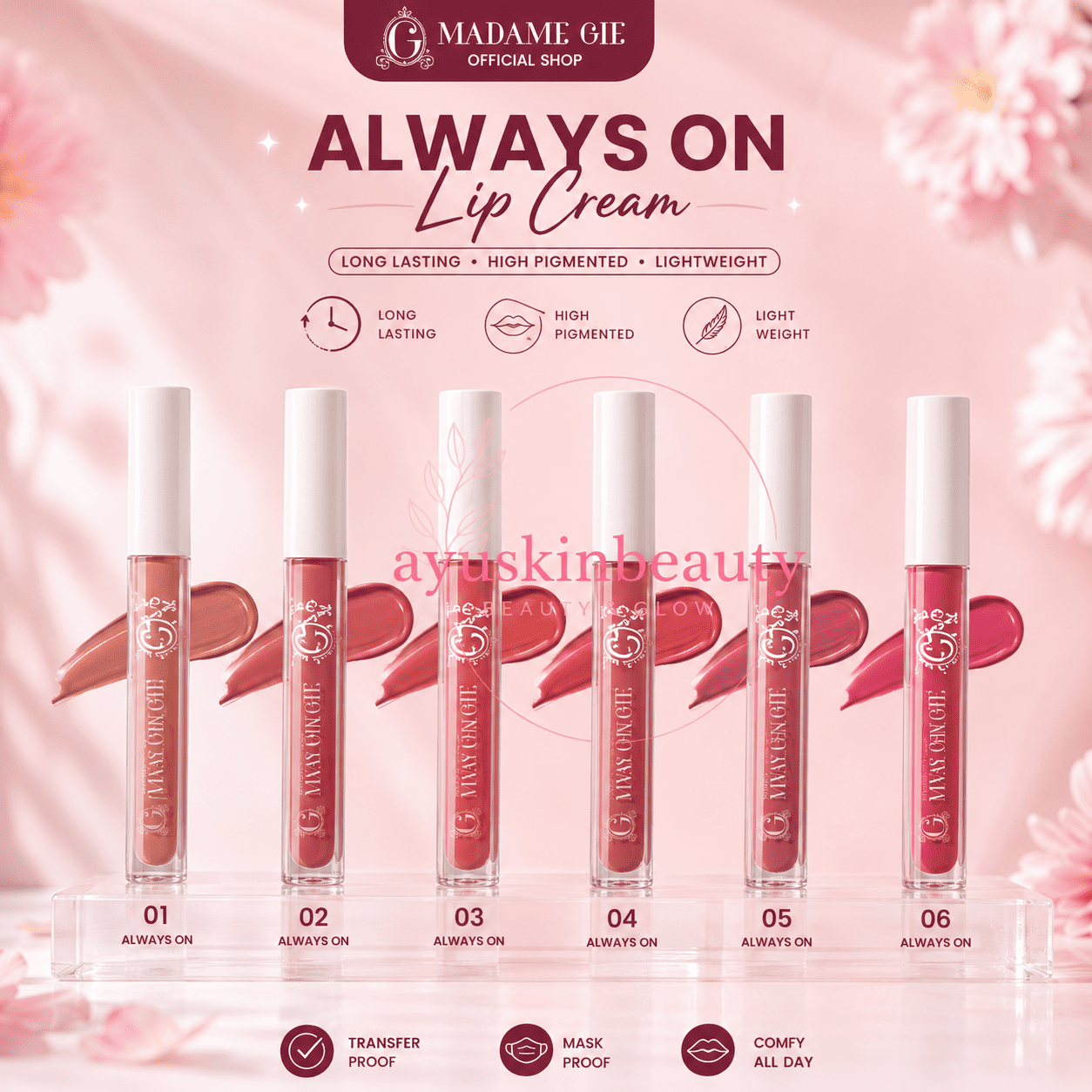 Madame Gie Always On Lip Cream
