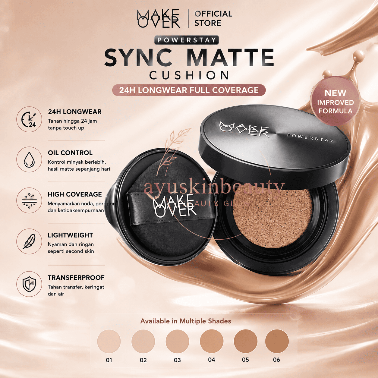 Make Over Powerstay Sync Matte Cushion