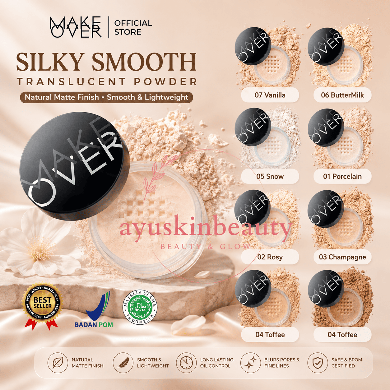 Make Over Silky Smooth Translucent Powder