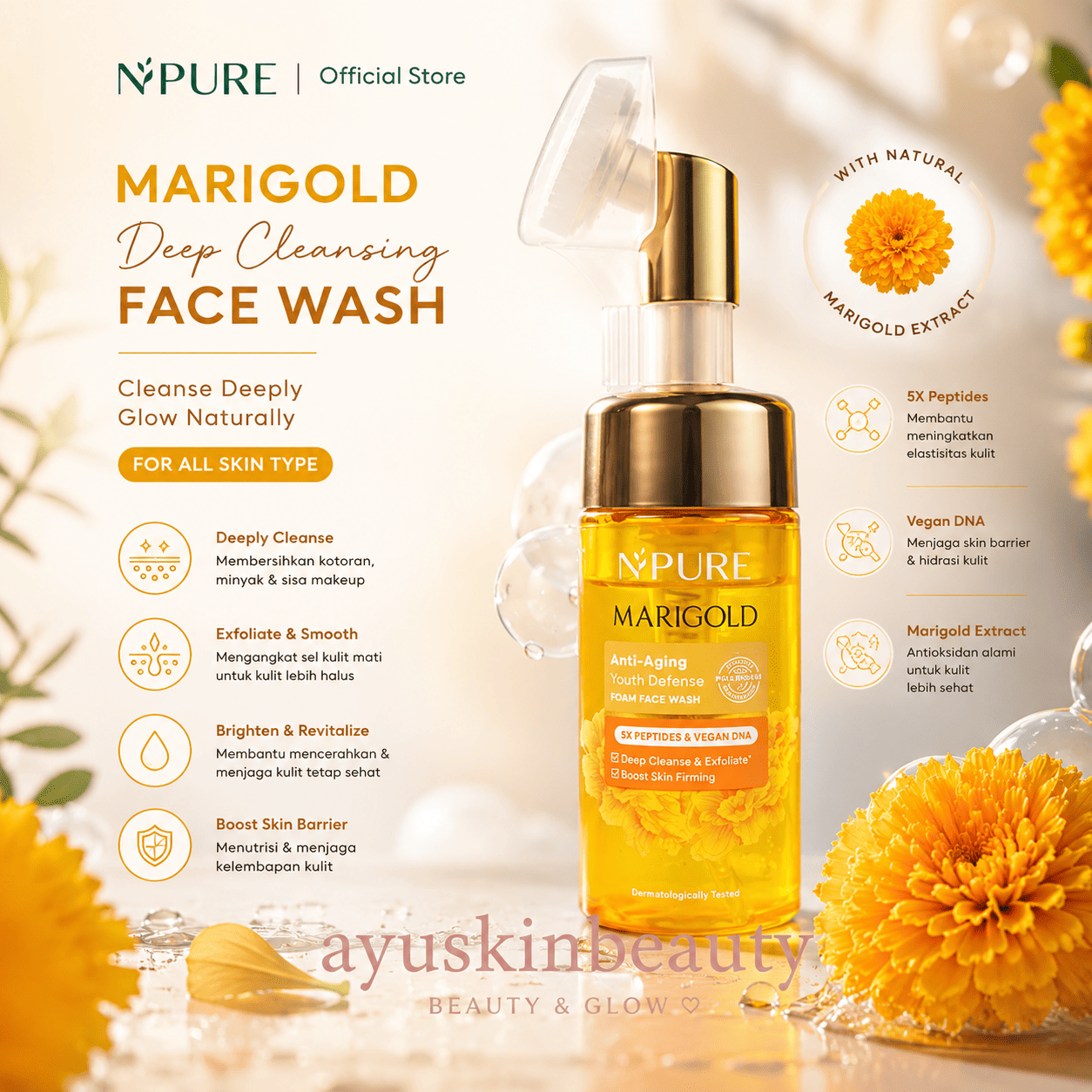 N'Pure Marigold Deep Cleansing Face Wash