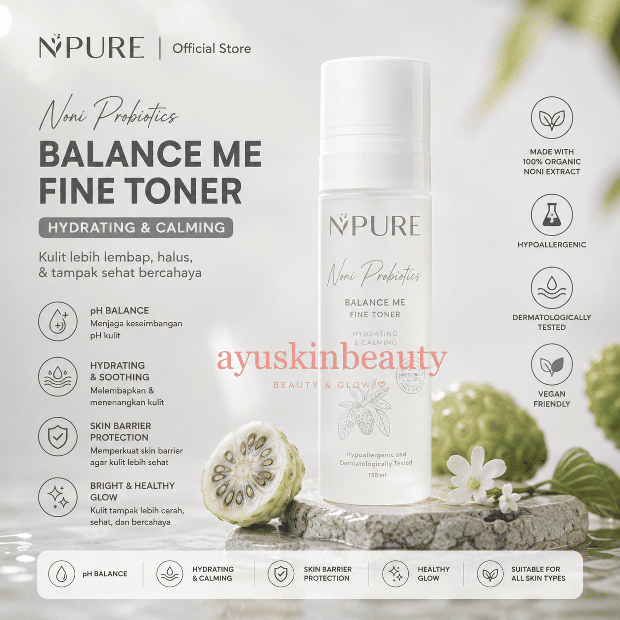N'Pure Noni Probiotics Balance Me Toner