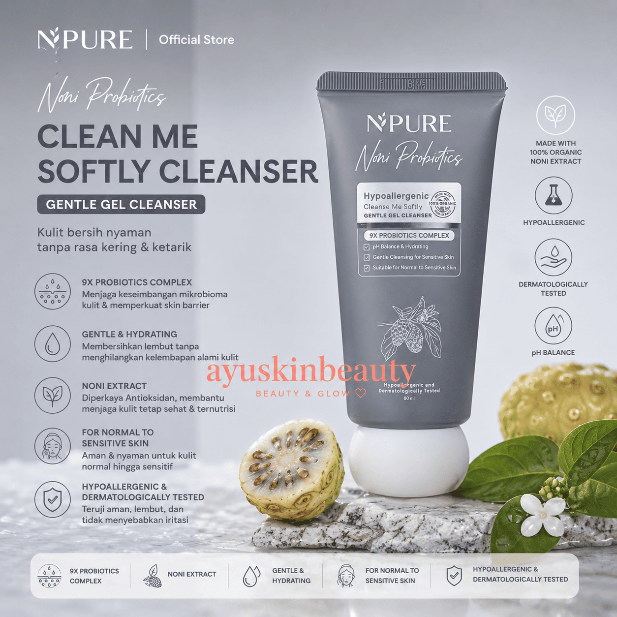 N'Pure Noni Probiotics Clean Me Softly Cleanser