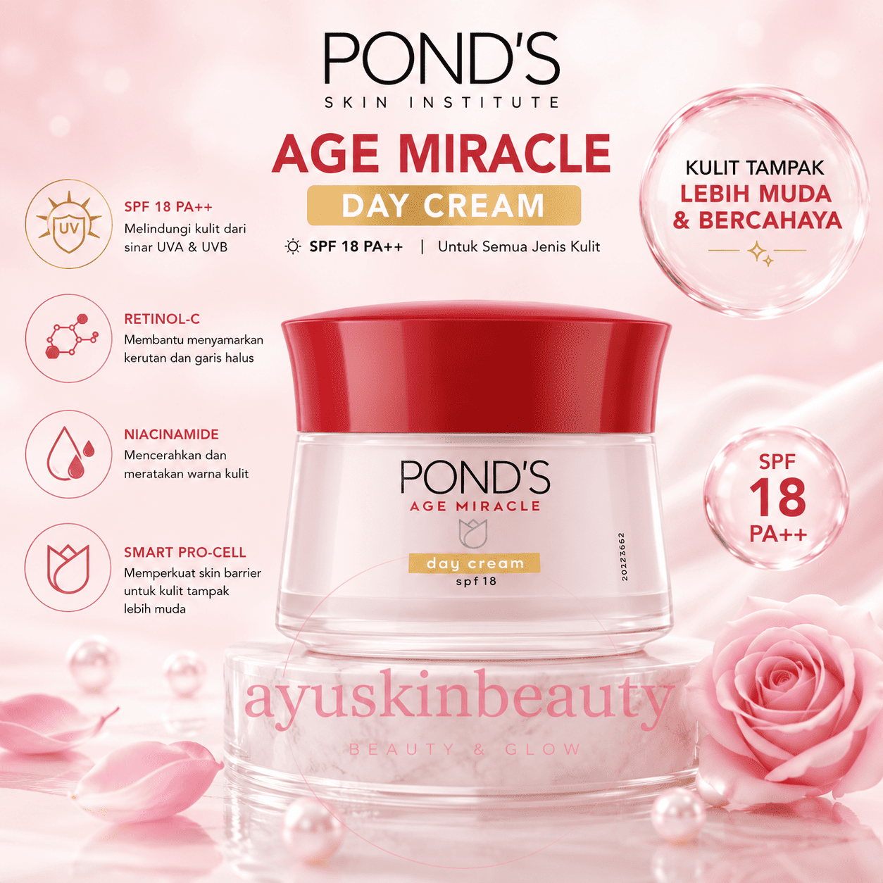 Pond's Age Miracle Day Cream SPF 18 PA++