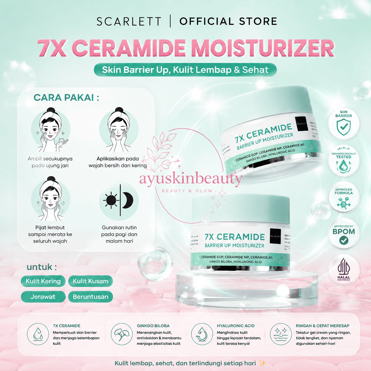 Scarlett 7x Ceramide Moisturizer