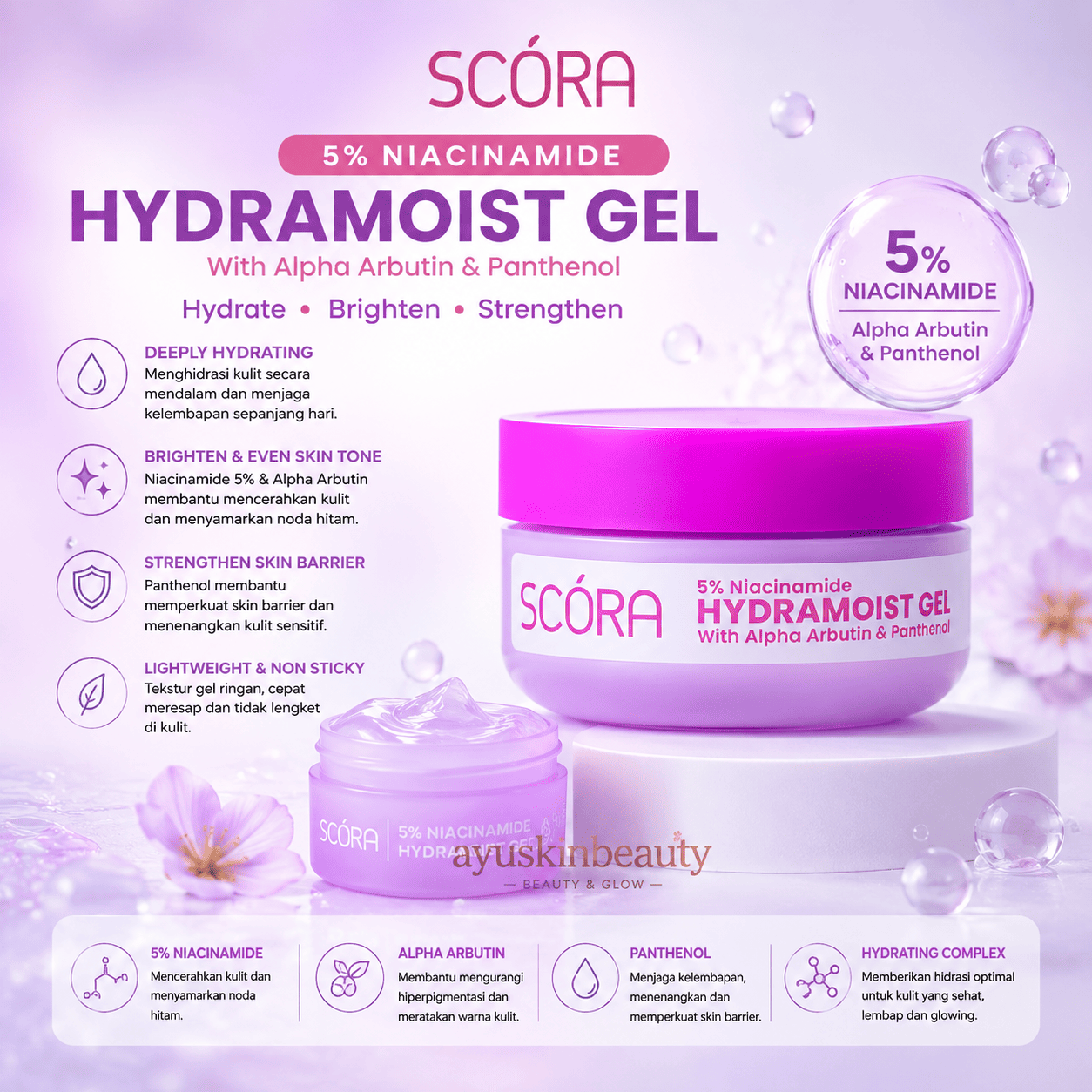 Scora 5% Niacinamide Hydramoist Gel