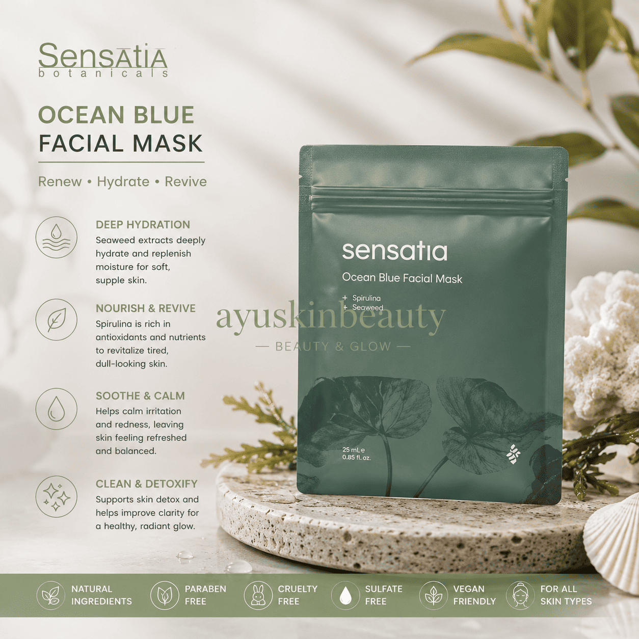 Ocean Blue Facial Mask