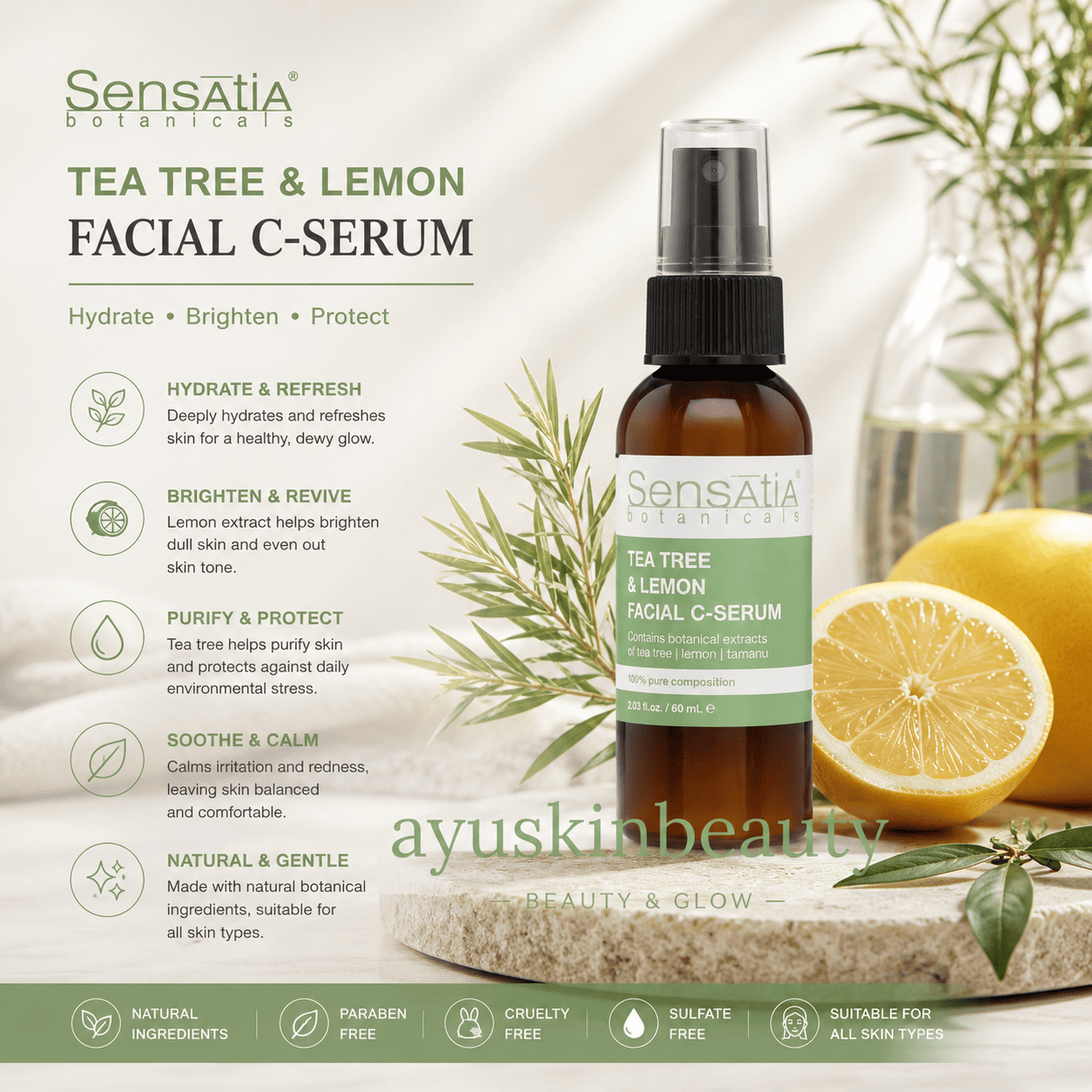 Tea Tree & Lemon Facial Hydrate