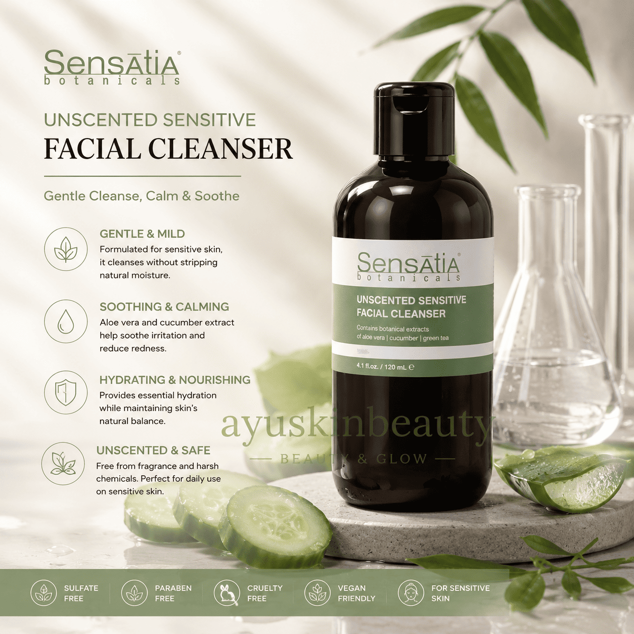 Unscented Sensitive Facial Cleanser