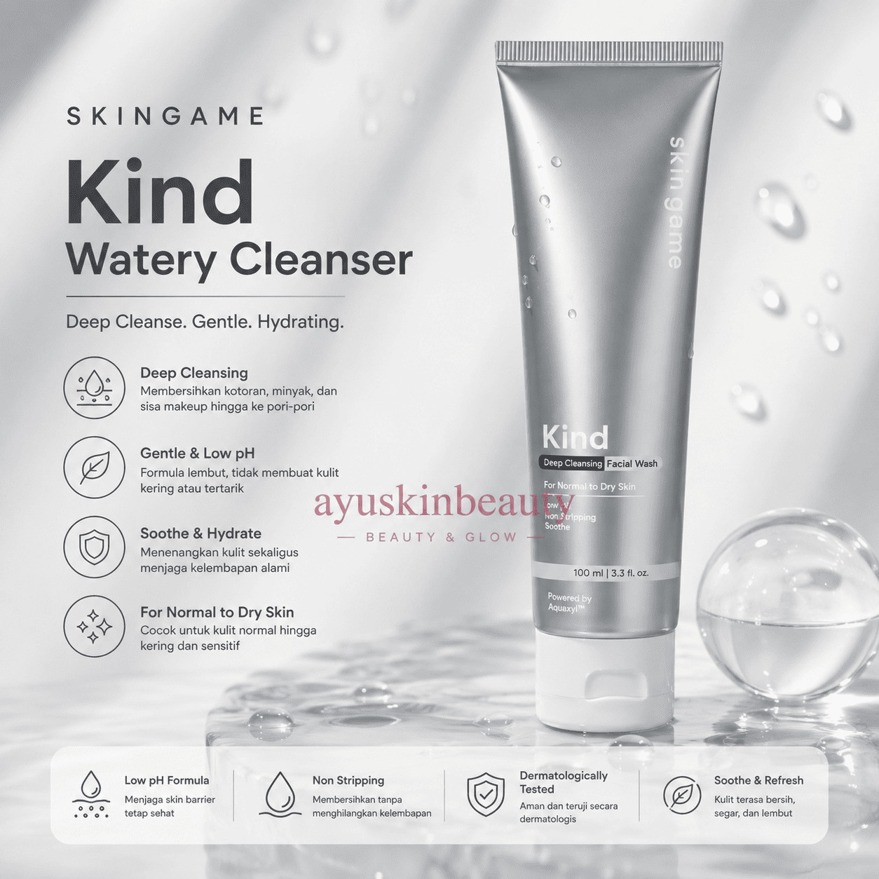 Skin Game Kind Watery Cleanser