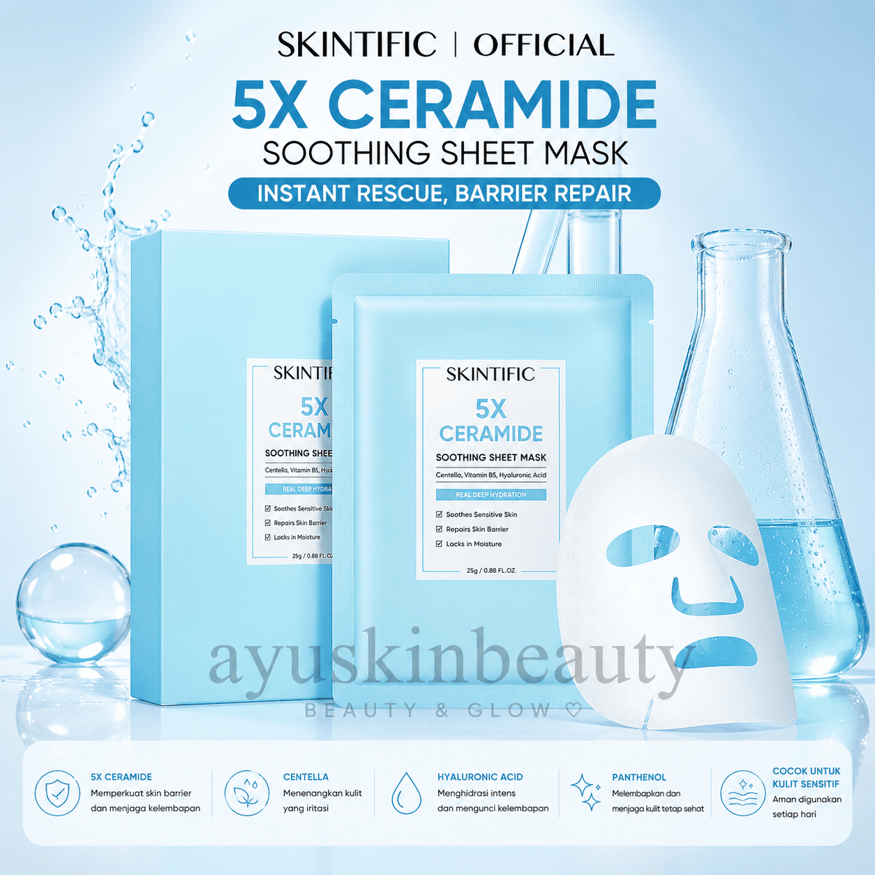 Skintific 5X Ceramide Soothing Sheet Mask