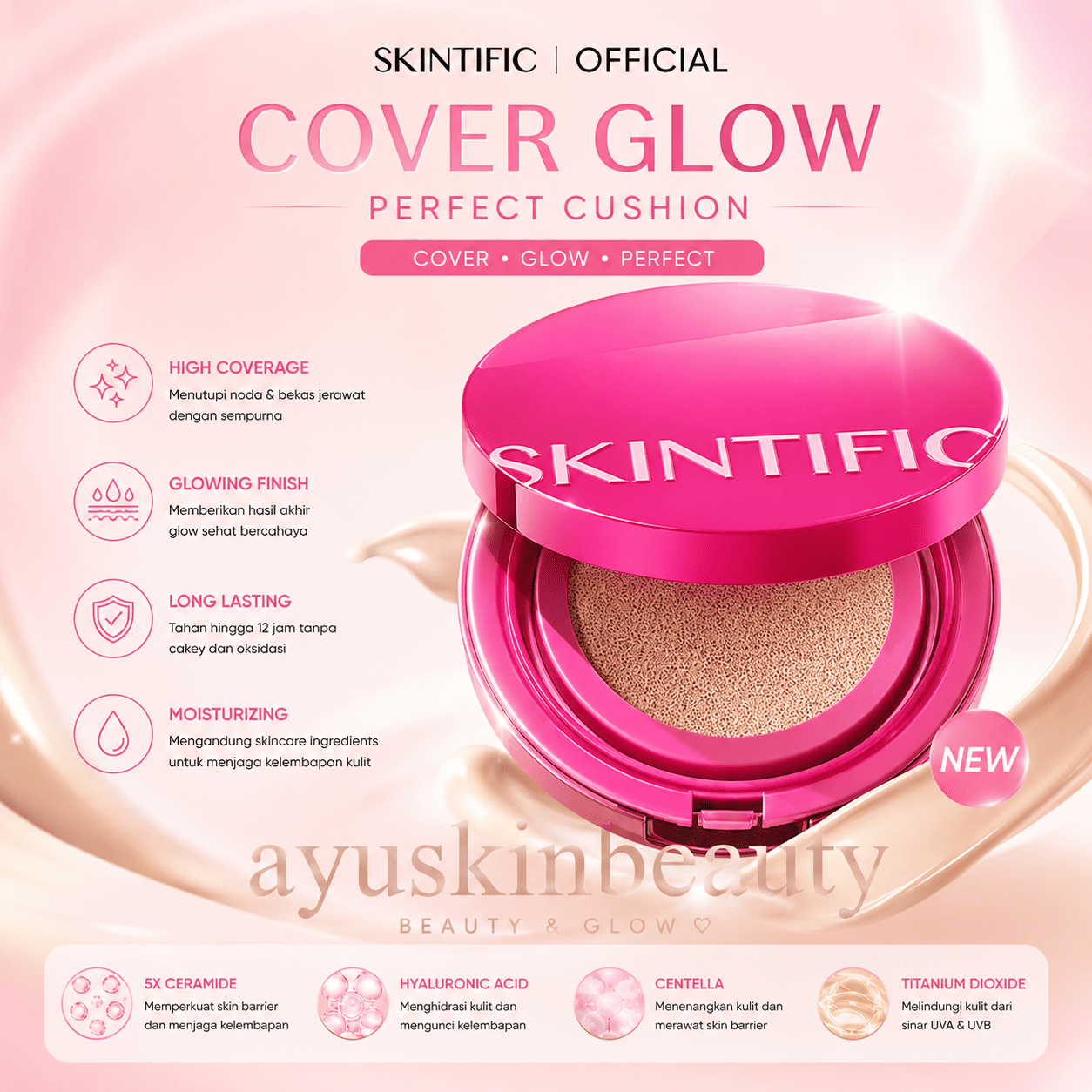 Skintific Cover Glow Perfect Cushion