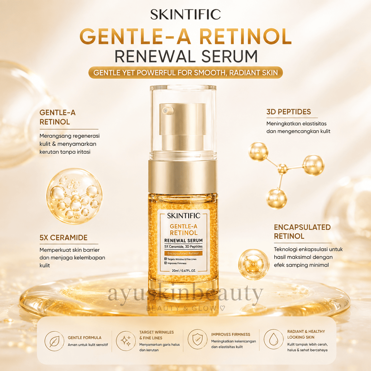 Skintific Gentle-A Retinol Renewal Serum