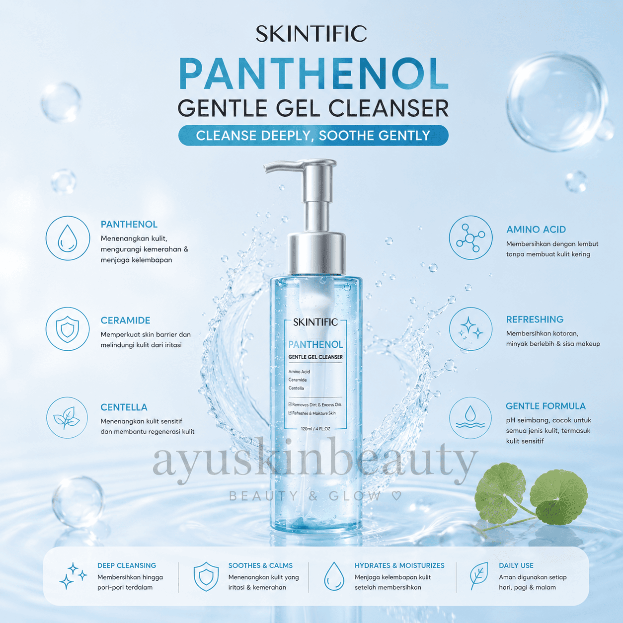 Skintific Panthenol Gel Cleanser
