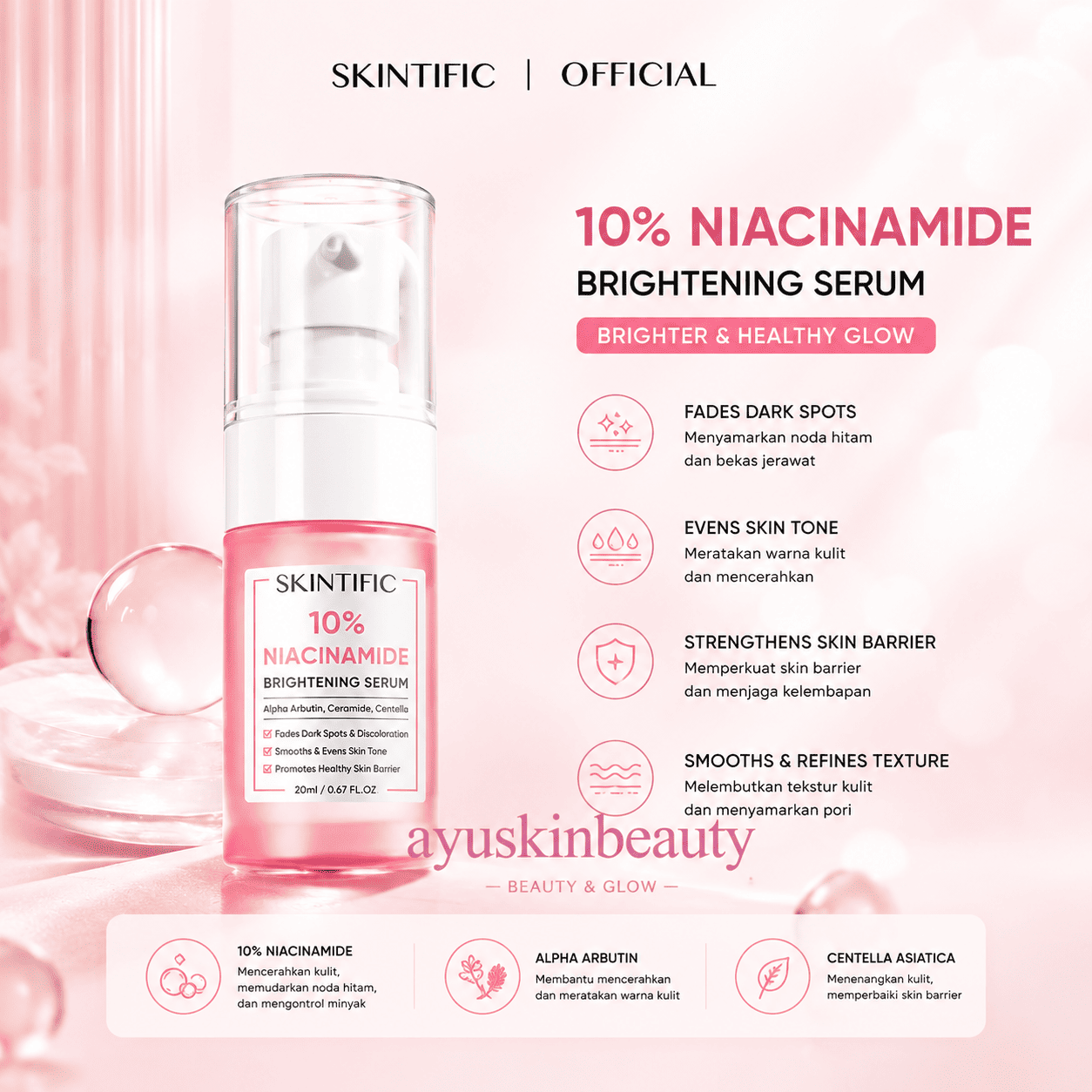 Skintific 20% Niacinamide Brightening Serum