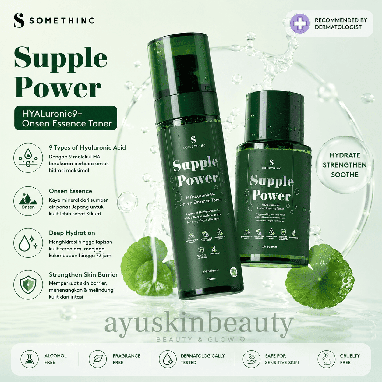 Somethinc Supple Power Hyaluronic9+ Onsen Essence Toner