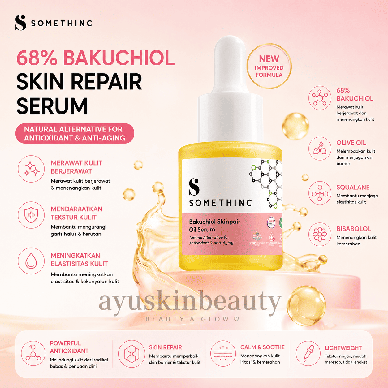 Somethinc 68% Bakuchiol Skin Repair Serum