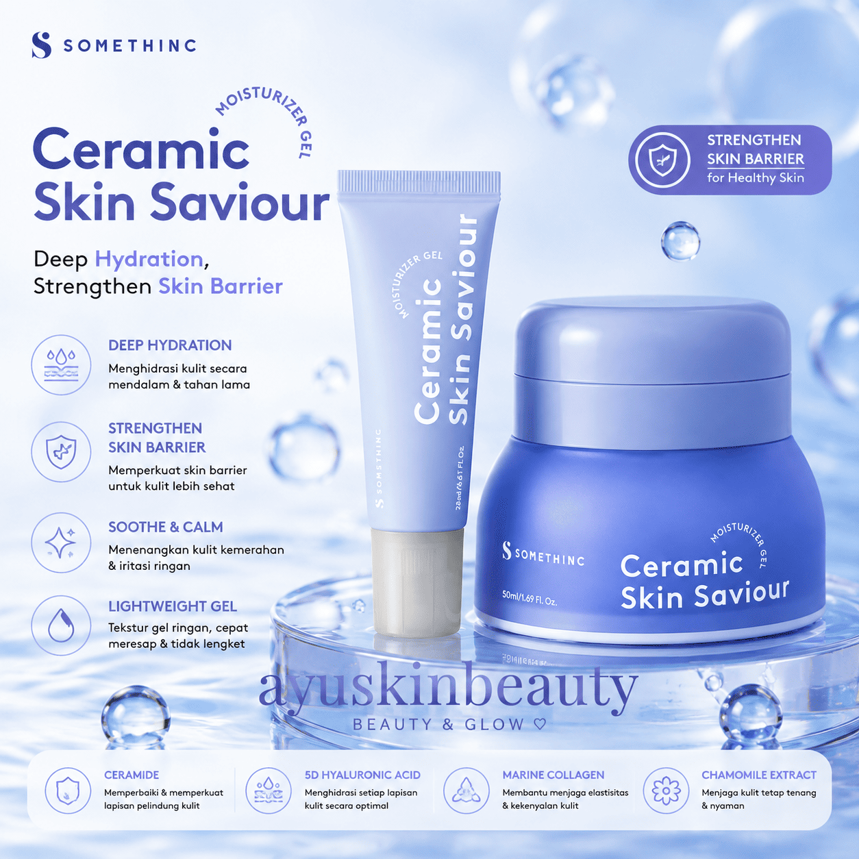 Somethinc Ceramic Skin Saviour Moisturizer Gel