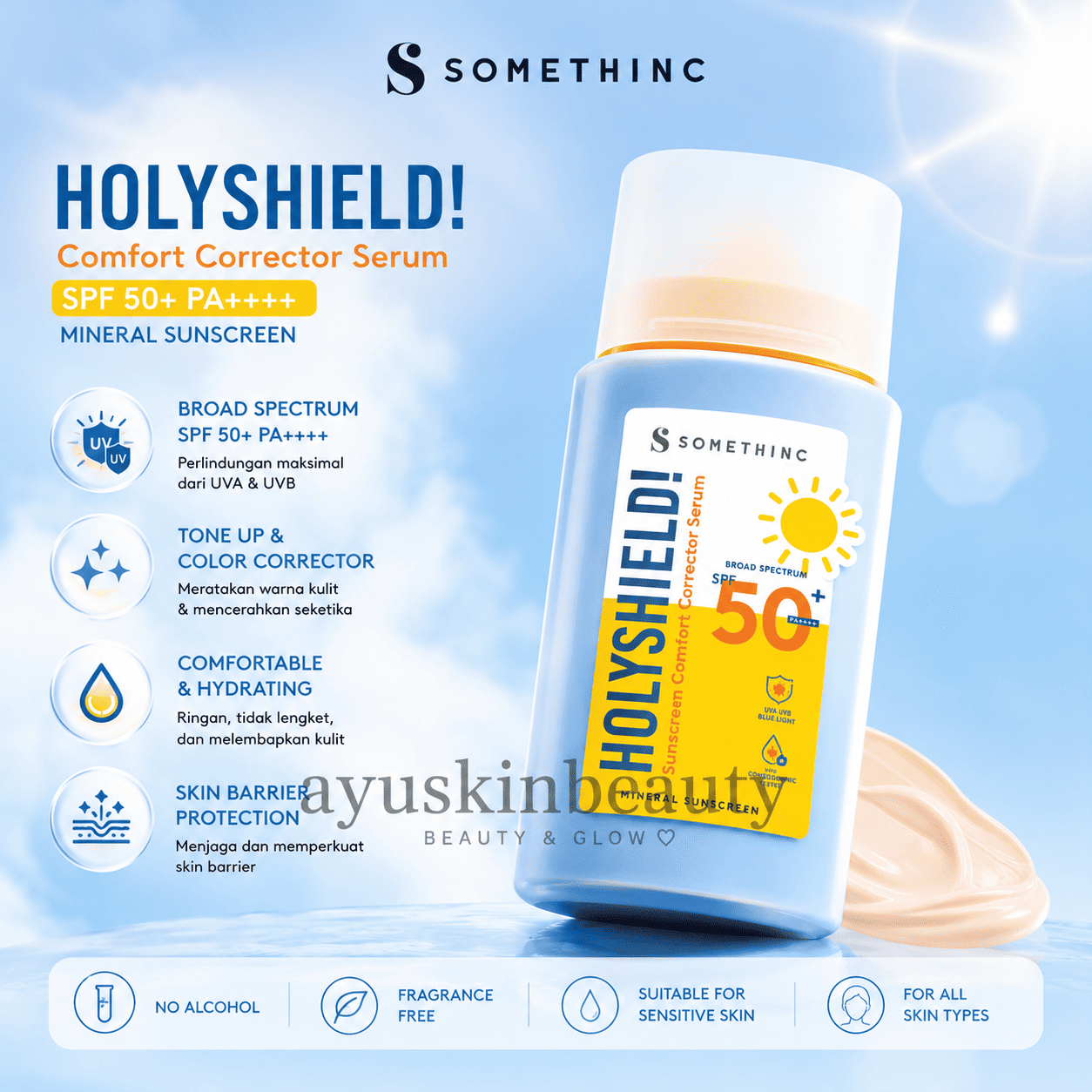 Somethinc Holyshield! Sunscreen Comfort Corrector Serum SPF 50+ PA++++