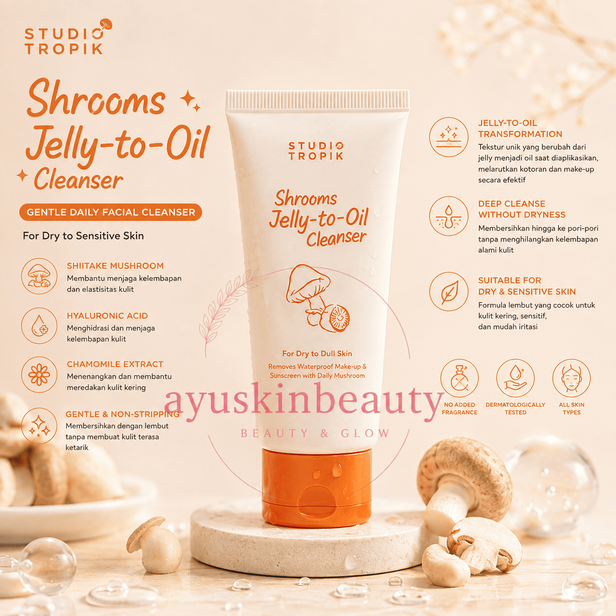 Studio Tropik Jelly-To-Oil Cleanser