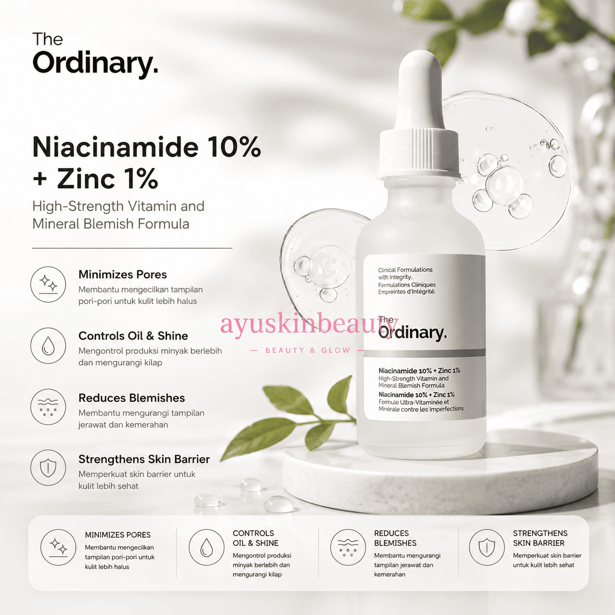 The Ordinary Niacinamide 10% + Zinc 1%