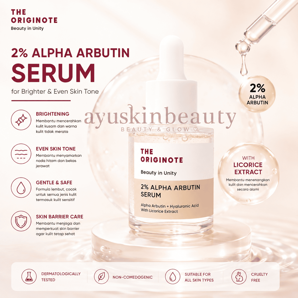 The Originote 2% Alpha Arbutin Serum