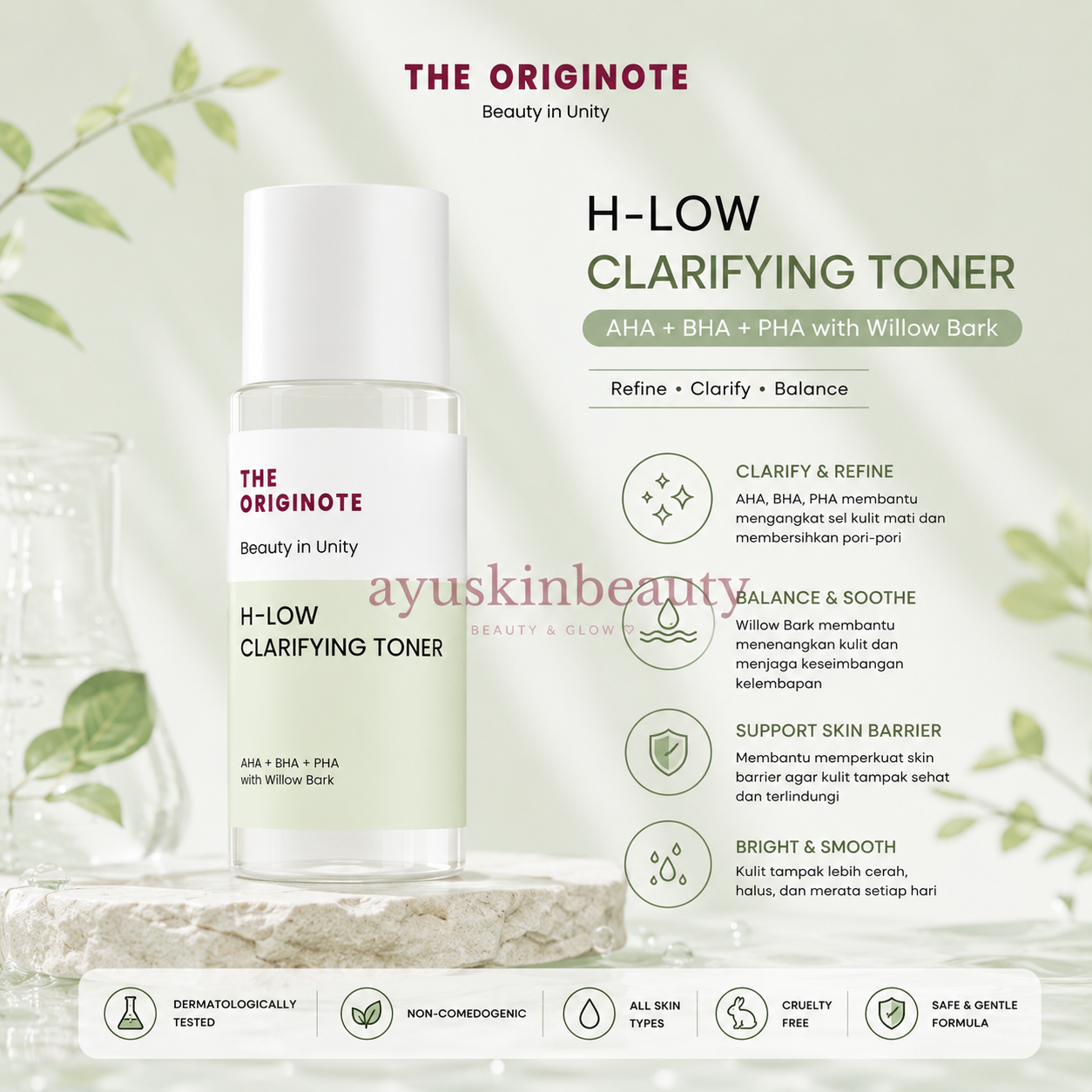 The Originote As-AHA-BHA-PHA Clarifying Treatment Toner