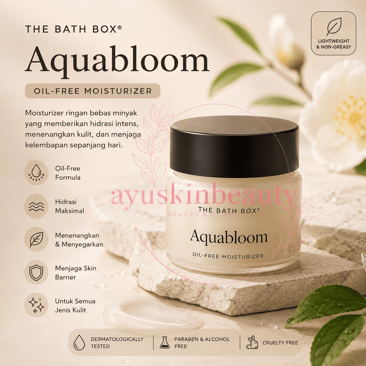 The Bath Box Aquabloom Oil-Free Moisturizer