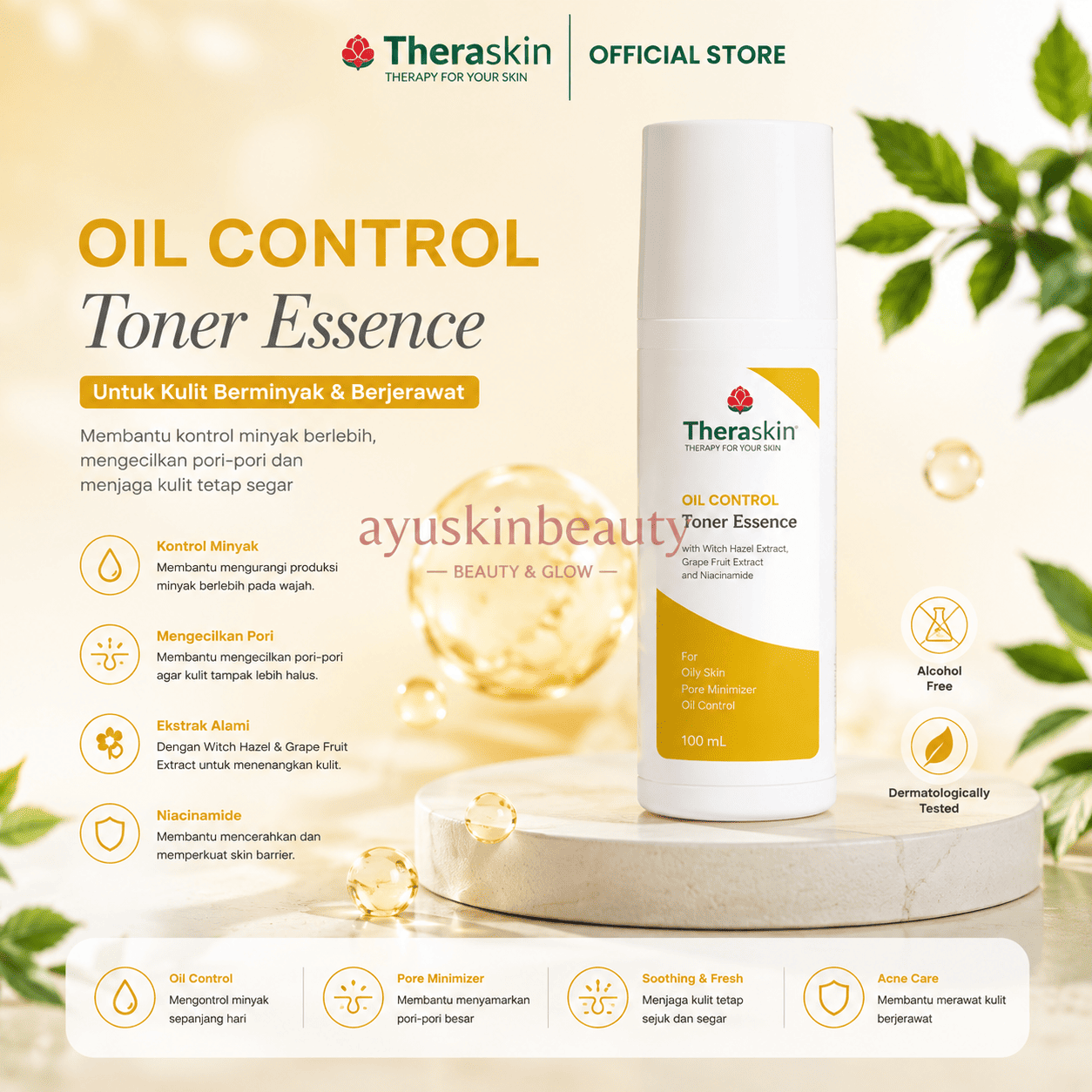Theraskin Oil Control Toner Essence