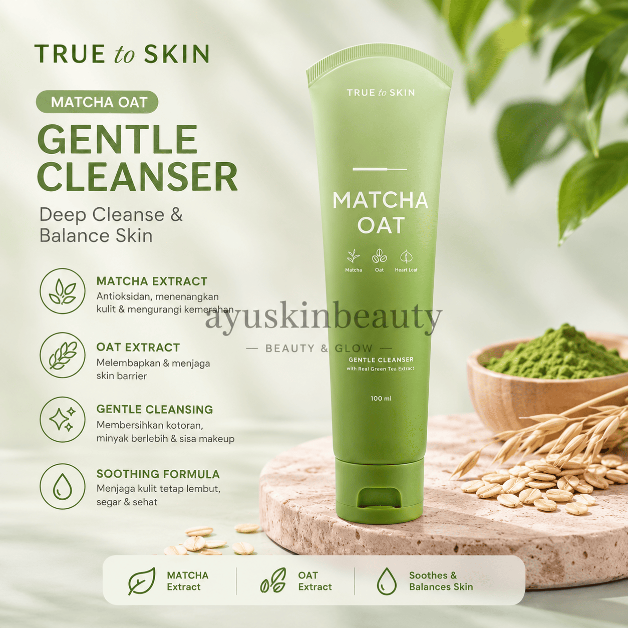 Matcha Oat Gentle Cleanser